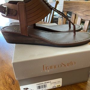 New in Box Franco Sarto Leather Charades Sandal